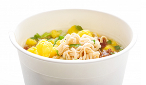 Zero claims of foreign material contamination in shrink-wrapped cup noodles