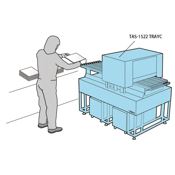 トレーメーカーの医療機器用トレー製造ラインでの事例